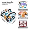 thumbnail image 3 of Bowling Double Layered Insulated Refrigerated Lunch Bag with Two Compartments, Large Capacity, Hand Carry - 7.1x11.4x16.1 Inches, 3 of 6