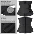 thumbnail image 3 of COMFREE Neoprene Sauna Waist Trainer Corset Sweat Belt for Women Men Weight Loss Body Shaper Compression Trimmer Workout Fitness Fat Burn Back Support, 3 of 8