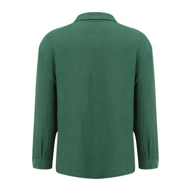 kaprioy Womens Corduroy Button Down Shirts Boyfriend Long Sleeve