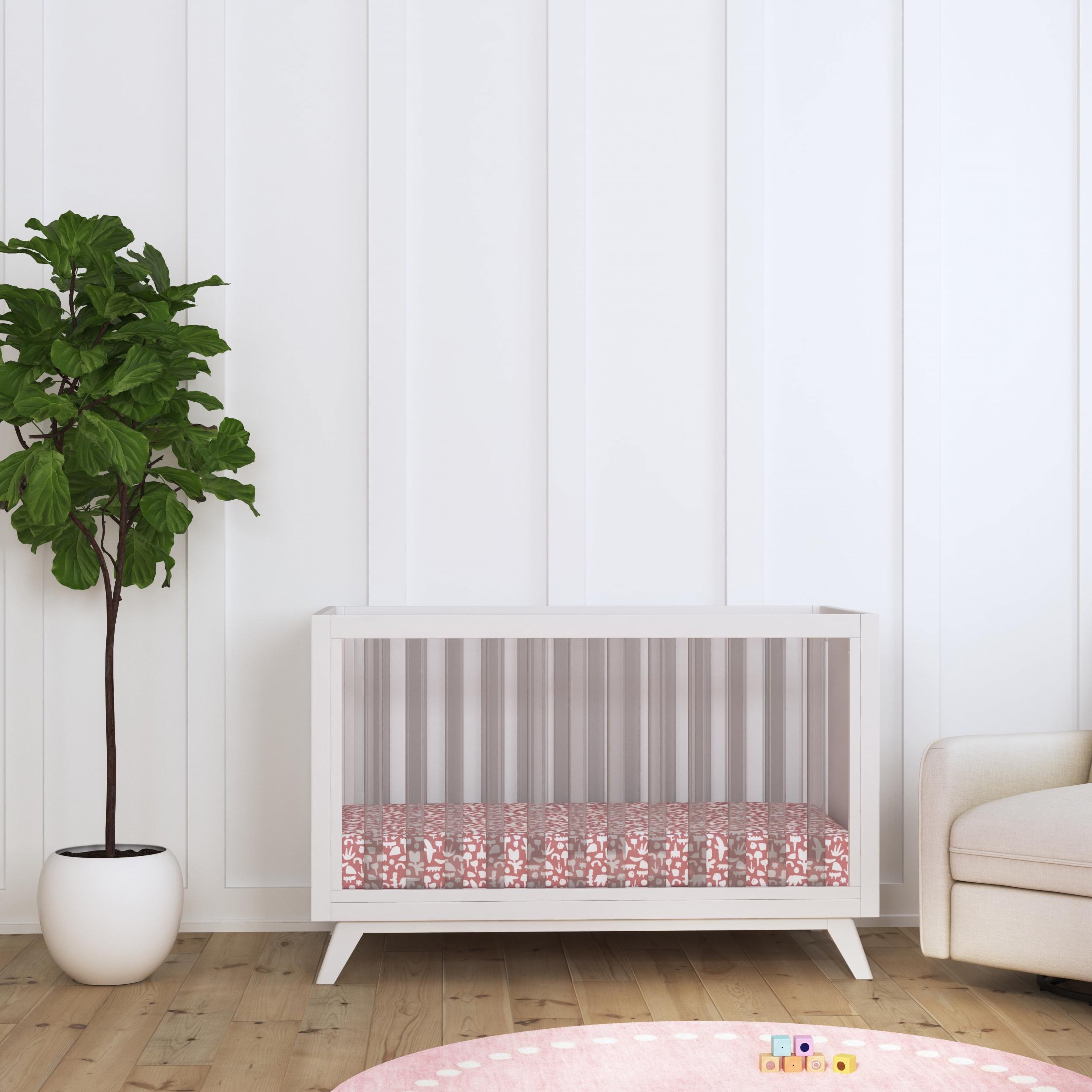 Otto 3-in-1 Convertible Crib with Acrylic Slats