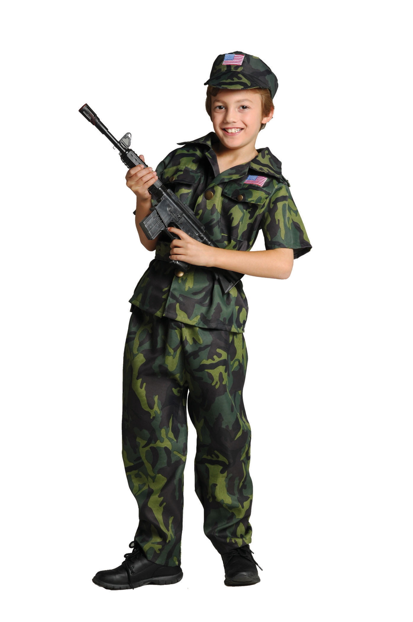 Guns 11 Pcs Kids Army Soldier Military Combat Marines Halloween Costume Del...