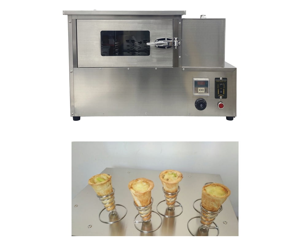 110V Commercial  Pizza Cone Forming Making Machine with Oven Make Cone Pizza 