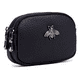 thumbnail image 1 of Monedero Mujeres Tarjetas Cartera Cuero 2 Bolsillo Billetera Negro, 1 of 5