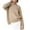 Khaki, variant on YUGYXL Women's Turtleneck Sweater Chunky Long Sleeve Knitted Pullover High Low Hem Trendy Fall Winter Basic Jumper Top Orange M