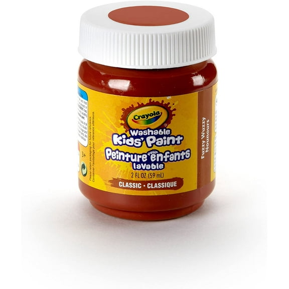 Crayola Washable Kids Paint, Fuzzy Wuzzy, 2 oz