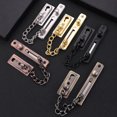 thumbnail image 3 of No punching Door Chain Latch Bolt Restrictor Guard Lock Slide Catch Security, 3 of 3