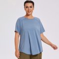 thumbnail image 2 of Womens Summer Tops Plus Short-Sleeve Sun Protection, 2 of 9