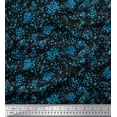 thumbnail image 1 of Soimoi Polyester Crepe Fabric Floral & Leopard Animal Skin Print Fabric by Yard 52 Inch Wide, 1 of 3