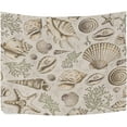 thumbnail image 2 of Vintage Seashells Tapestry Wall Hanging Tapestries Happy Colorful Hippie Psychedelic Art Polyester Carpet Wall Decorative for Living Room Bedroom 80x60inch, 2 of 7