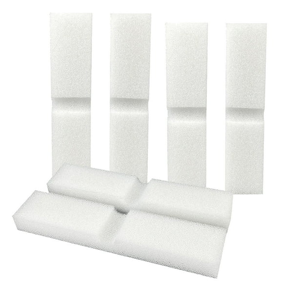 Qzbhct 6 Pcs Foam Filter Pads for Fluval Fx4 FX5 FX6 Canister Filter Aquarium Bio Sponge Replacement