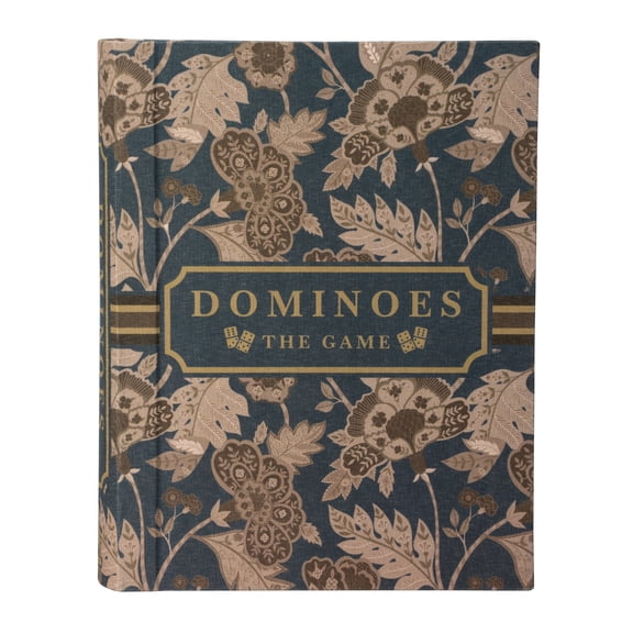 Home Décor Collection Sterling & Noble Home Blue Floral Dominoes Game Set Book