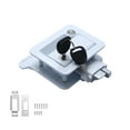 thumbnail image 1 of Zinc Alloy RV Door Lock with Double Security, Interior & Exterior Access, 2 Keys Included - White, Suitable for Campervans & Motorhomes, Opening Size 68x92x32-36mm, Item Size 121x110x54mm, Includes, 1 of 6