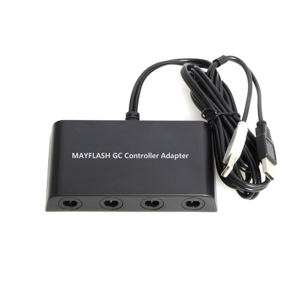 Adaptador de mando GameCube Mayflash de 4 puertos para Wii U, PC y Switch