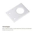 thumbnail image 3 of Unique Bargains Stepper Motor Mounting Bracket Mount Plate 42mm Silver Tone for 3D Printer, 3 of 5