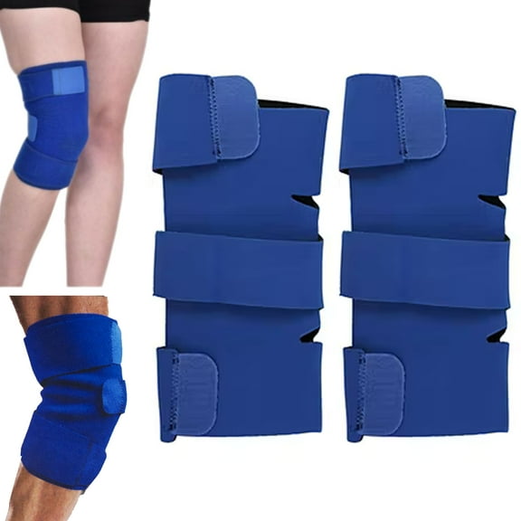 2 Pc Knee Patella Support Brace Arthritis Wraps Compression Sleeve Joint Sports