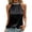 Black, variant on Halter Pearl Collar Sleeveless Top Casual Summer Beach Top Women
