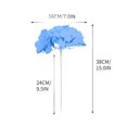 thumbnail image 2 of Puntoco Cabeza De Hortensia Simulada Azul Claro Decoración De Flores De Seda tocado Floral De Boda Arco Al Por Mayor Pared De Flores Accesorios De Tiro Hechos A Mano Diy,Decoración Hogareña, 2 of 5