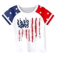 thumbnail image 4 of CHENge Boys Girls American Flag Kids Shirt 250th Anniversary USA Shirts 4th of July T-Shirt USA Short Sleeve Tees Tops,3-4 Years, 4 of 4
