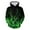 Green #1, variant on Fartey Hoodies for Men Women Trendy 3D Graphic Long Sleeve Drawstring Hooded Sweatshirts Casual Loose Fall Winter Pullover Tops with Pockets Unisex Dark Blue 2XL