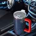 thumbnail image 4 of 40oz Independence Day Tumbler with Handle Straw 40 oz Independence Day Theme Tumbler Spill Proof Lid Double Insulated Travel Coffee Cup Independence Day Gifts for Men Women, 4 of 5