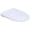 White, variant on Zemara Bathroom Toilet Lid Cover, Microfiber Machine Washable Toilet Seat Covers, 18x19 inch, Fits Most Round, Elongated Lids, Accessories Decor,50cm,White