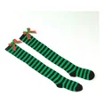 thumbnail image 4 of 5 Pcs Lindas Medias Navideñas Por Encima Rodilla Mujer, 4 of 5