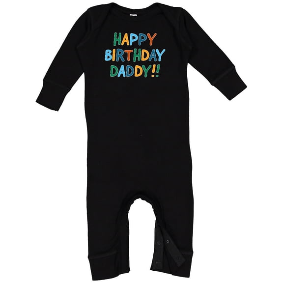 Inktastic Happy Birthday Daddy Baby Romper Coveralls