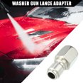 thumbnail image 3 of Unique Bargains Pressure Washer Coupler Washer Gun Adapter Universal for Car Stainless Steel 1/4' NPT, 3 of 7