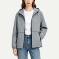 thumbnail image 6 of GUACER Womens Lightweight Hooded Windbreaker Jacket, Waterproof Zip-Up Rain Coat with Pockets for Travel & Hiking, 6 of 8