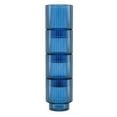thumbnail image 4 of American Atelier Vintage Art Deco Set of 4 Fluted Drinking Glasses, Ribbed Glassware for Cocktail, Gin, Whiskey & More, Blue, 4 of 5