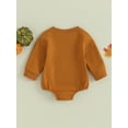 thumbnail image 4 of Bagilaanoe Newborn Baby Girl Boy Halloween Romper Sweatshirt Long Sleeve Bodysuits Pumpkin Print Pullover 3M 6M 12M 18M Infant Casual Tee Tops, 4 of 9