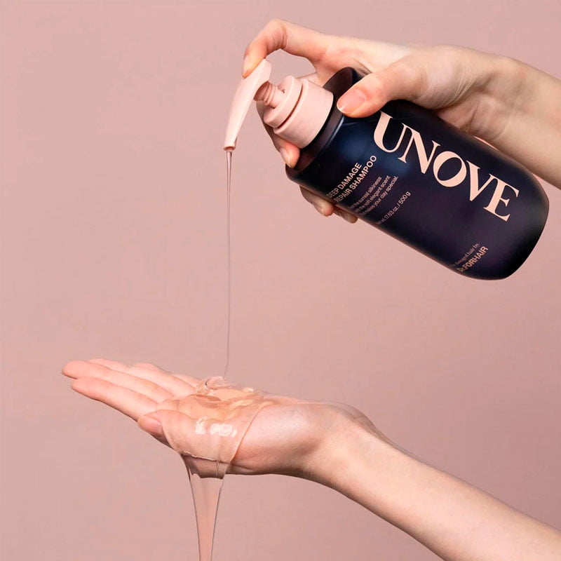 UNOVE DEEP DAMAGE REPAIR SHAMPOO 3本セット Unove Deep Damage Repair Shampoo, Strengthening and