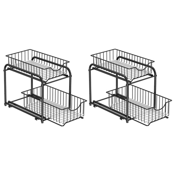 Cabinet Organizers SONGMICS 4-Tier Under Sink Ink Black
