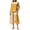 wei163-Yellow, variant on IWRICH 2 Piece Sets for Women Print Sleeveless Vest Tops Capri Pants Summer Outfits Yellow XL