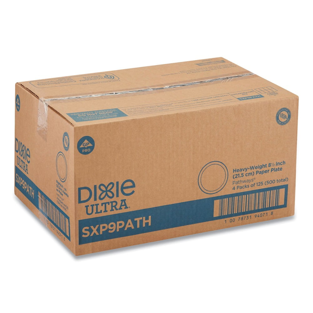 Dixie Heavyweight Paper Plates 5 78 Floral Design Carton Of 500