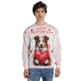 thumbnail image 4 of Happy Valentine's Day Border Collie Brings Love Heart All Over Print 3D Sweatshirt Unisex Merch Borders Dog Lovers Gifts Idea - 02028, 4 of 6