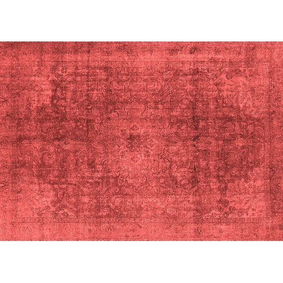 Ahgly Company Indoor Rectangle Oriental Red Industrial Area Rugs, 2' x 5'