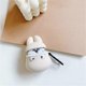 thumbnail image 5 of ICI-Rencontrer - Funda para auriculares inalámbricos con diseño de gato bizco, divertida y 3D, de silicona suave, antiarañazos y a prueba de golpes, con mosquetón, 5 of 5