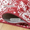 thumbnail image 4 of BERTHMEER Christmas Red and White Area Rugs,Hallway Runner Rugs,Non-Slip Washable Kitchen Rugs,Vintage Bohemian Doormat Christmas Rugs,2x6 ft, 4 of 5
