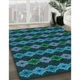 thumbnail image 2 of Ahgly Company Indoor Square Patterned Deep-Sea Blue Area Rugs, 4' Square, 2 of 6