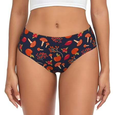 Womens Underwear - Autumnal Forest No Show Seamless Underwear for Women  Soft Comfort Stretch Women s Panties  Hipster Ladies Panties Bikini Underwear Briefs