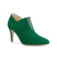 thumbnail image 1 of Unique Bargains Women's Rhinestone Stiletto Heel Ankle Booties Green (Size 6.5), 1 of 7