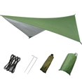 thumbnail image 1 of Bâche de Tente, Grande Bâche Imperméable, protection de Randonnée, Toile de Sol, Toit Vert, 1 of 8