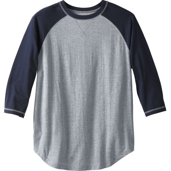 Liberty Blues Men's Big & Tall Crewneck Raglan Tee