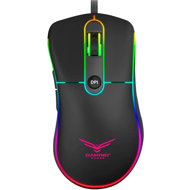 Mouse Gamer Naceb Technology NA-0933 3200dpi USB RGB