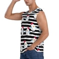 thumbnail image 3 of Fotbe Men's Cute Chicken Print Men's Sleeveless Muscle Tank Tops Casual T-Shirts for Gym Workout Beach-3X-Large, 3 of 8
