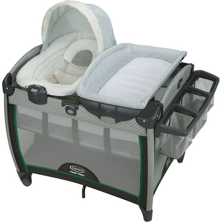 Graco Pack 'n Play Quick Connect Portable Bouncer Playard with Bassinet,