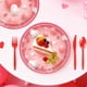 thumbnail image 4 of Lekihaqq Valentine's Day Party Plates Disposable Dinnerware Heart Themed Tableware Heavy Duty Paper Plates for Birthday Party Decorations Festive Celebration Supplies, 4 of 6