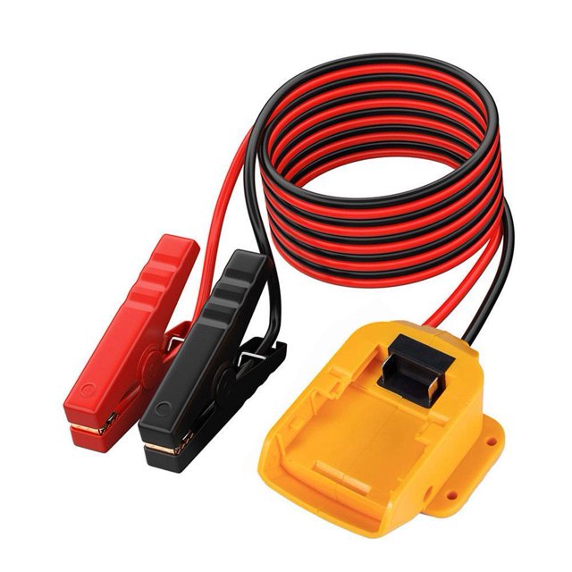 Jumper Cables Alligator Clips Replacement for Car Riding Mower Motorcycle, Portable Emergency Starting Power Supply, Silicone Wire 8AWG 2FT Automotive Booster Cables for Starting Tool