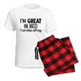 thumbnail image 5 of CafePress - Great In Bed Women's Light Pajamas - Women's Short Sleeve Print T-Shirt and Pants Light Cotton Pajama Set, 5 of 7